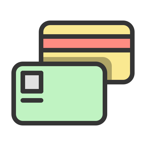 직불 카드 Generic Outline Color icon