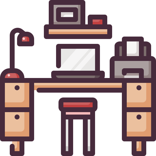 Work table Generic Outline Color icon