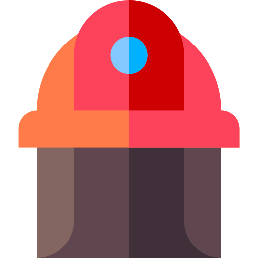 casco de bombero Basic Straight Flat icono