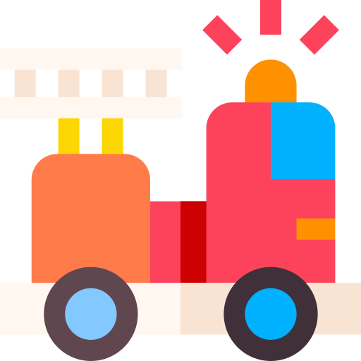 消防車 Basic Straight Flat icon