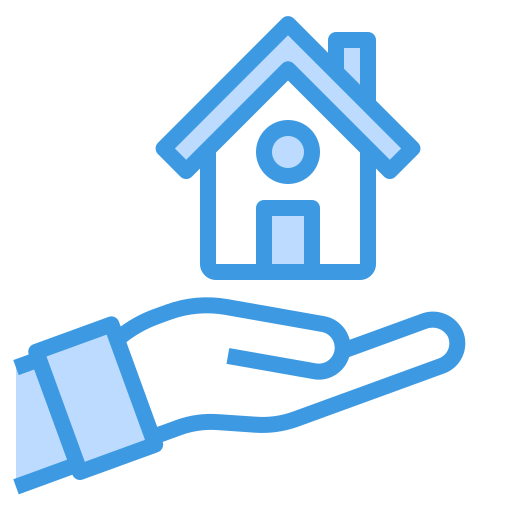 Home insurance itim2101 Blue icon