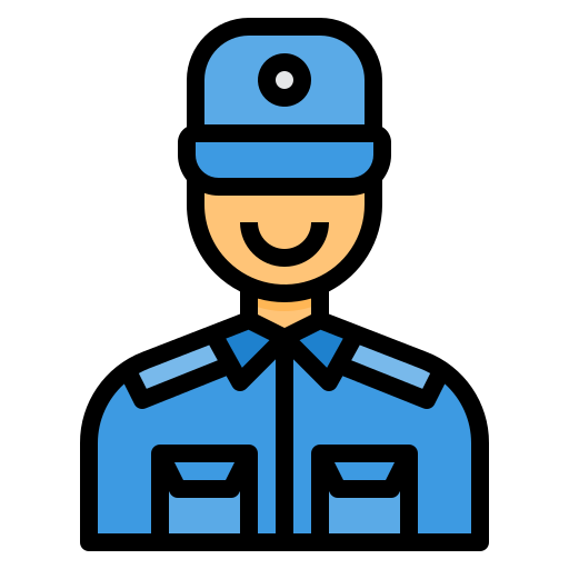 guardia di sicurezza itim2101 Lineal Color icona