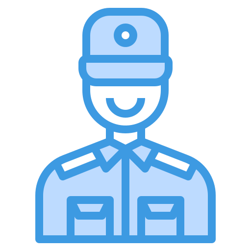 Security guard itim2101 Blue icon