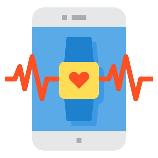 Heart rate itim2101 Flat icon