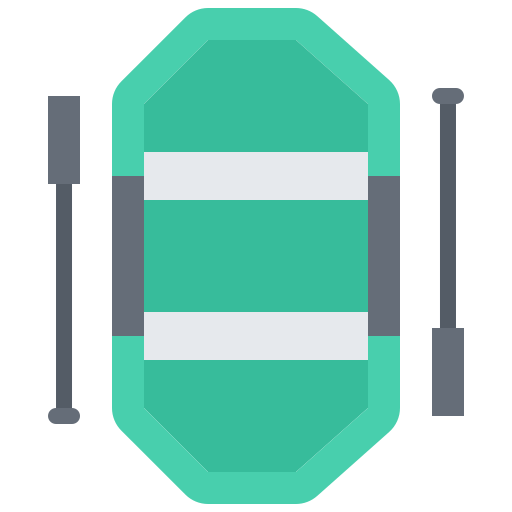 Boat Coloring Flat icon