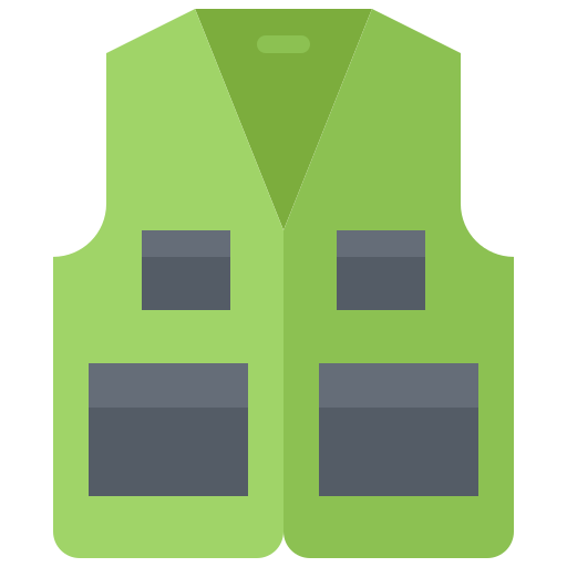 Vest Coloring Flat icon