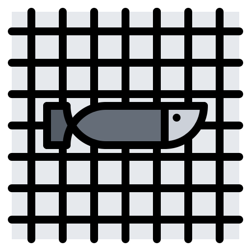 red de pesca Coloring Color icono