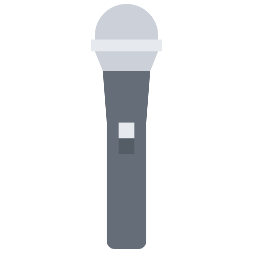 Microphone Coloring Flat icon