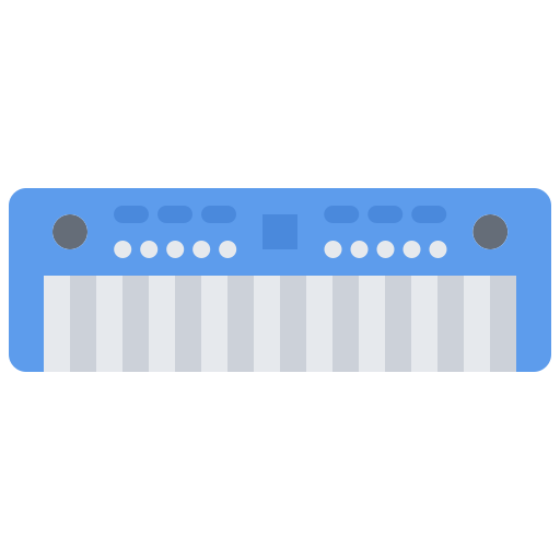 syntezator Coloring Flat ikona