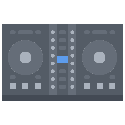 dj-mixer Coloring Flat icon