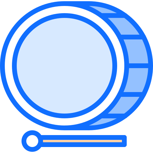 Drum Coloring Blue icon