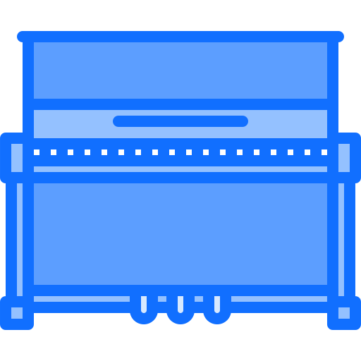 피아노 Coloring Blue icon