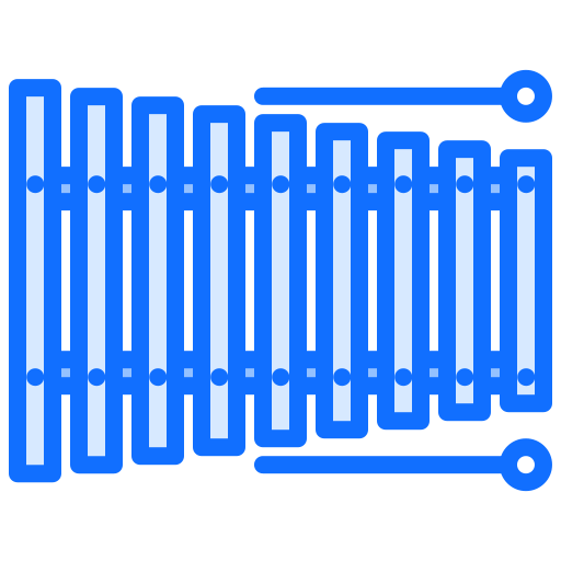 xylophone Coloring Blue Icône
