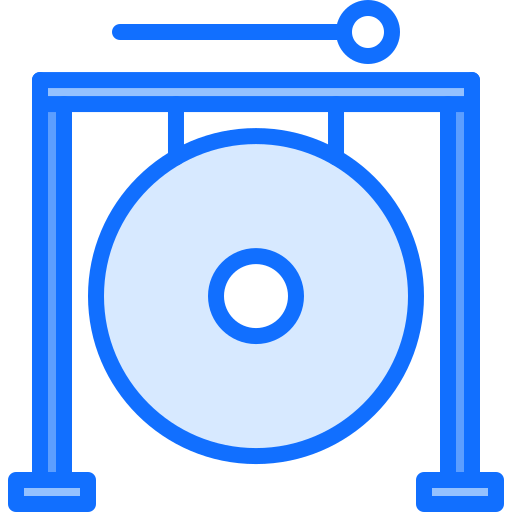 gong Coloring Blue icono