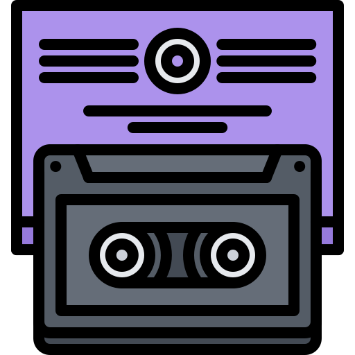 cassette Coloring Color icoon