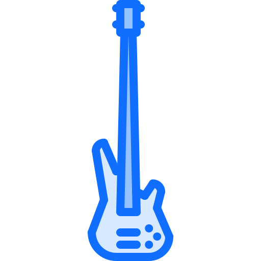 gitaar Coloring Blue icoon
