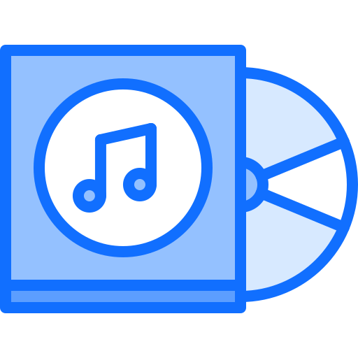 cd Coloring Blue icon