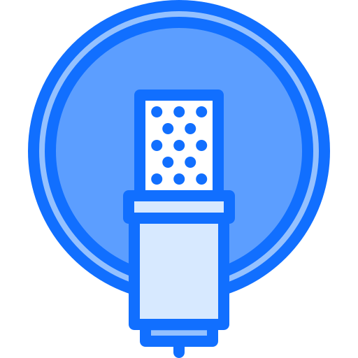 마이크로폰 Coloring Blue icon