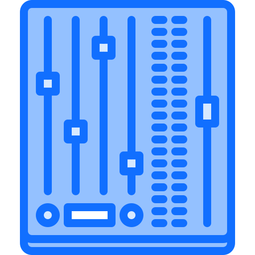 Equalizer Coloring Blue icon