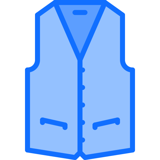 Vest Coloring Blue icon