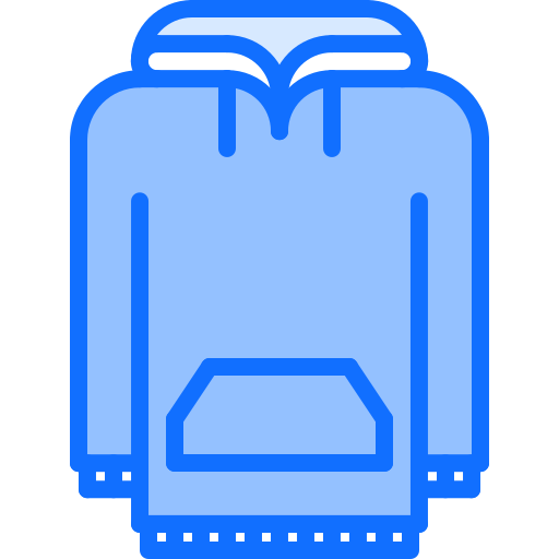 kapuzenpullover Coloring Blue icon