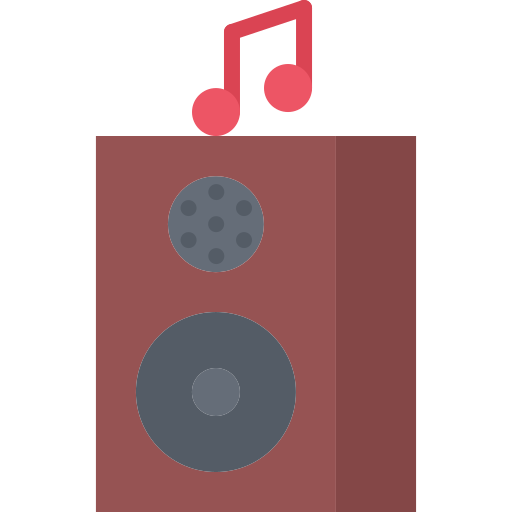 Speaker Coloring Flat icon