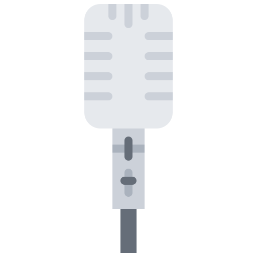 micrófono Coloring Flat icono