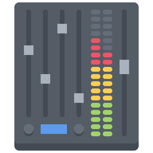 equalizer Coloring Flat icon