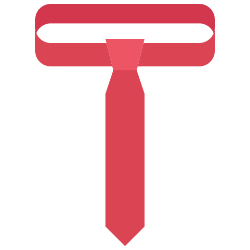 krawat Coloring Flat ikona
