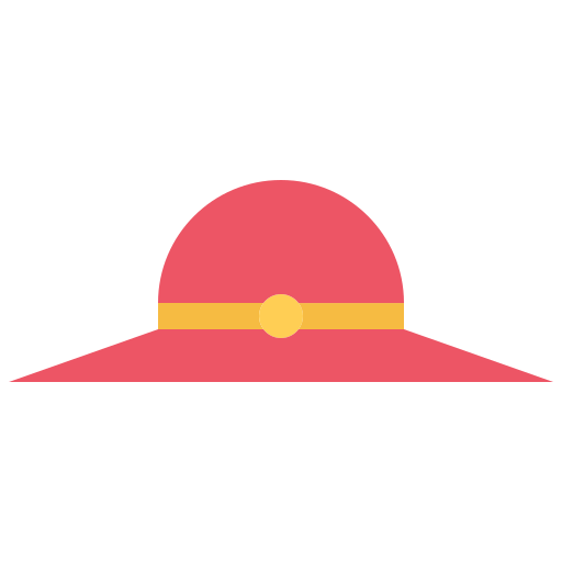 sombrero Coloring Flat icono