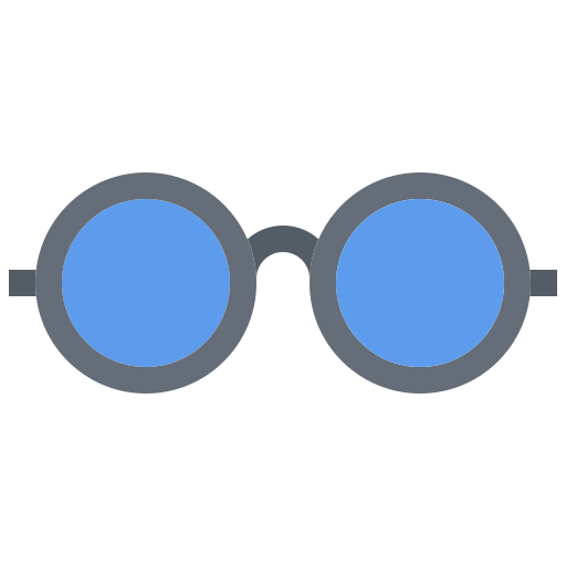 okulary Coloring Flat ikona