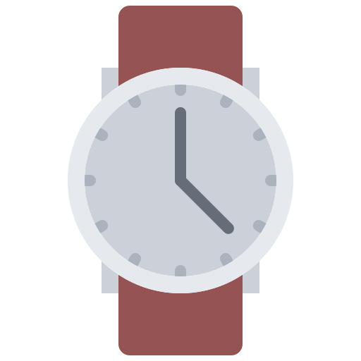 reloj Coloring Flat icono