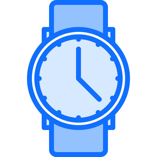 Watch Coloring Blue icon