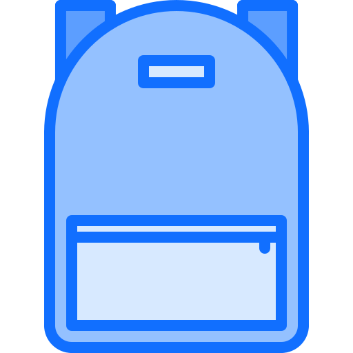 Backpack Coloring Blue icon