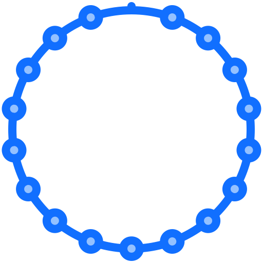collar Coloring Blue icono