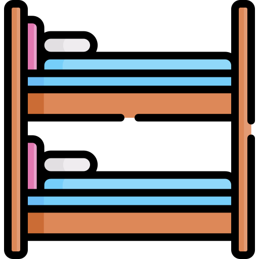 Bunk bed Special Lineal color icon