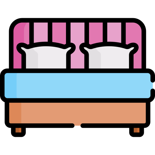 Double bed Special Lineal color icon
