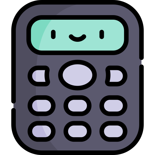 calculadora Kawaii Lineal color Ícone