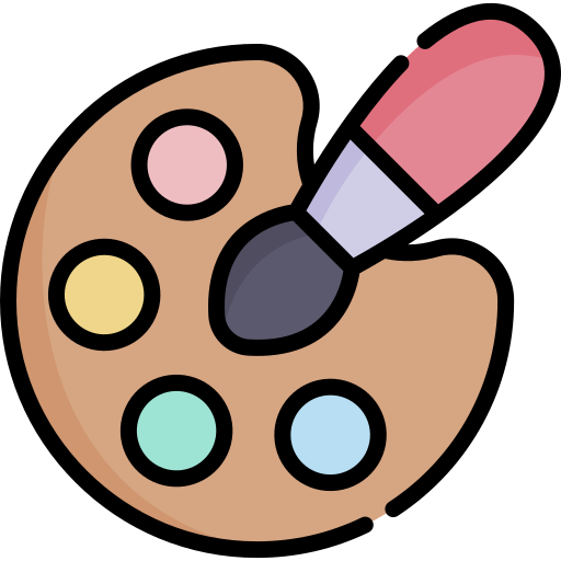 Цветовая палитра Kawaii Lineal color иконка