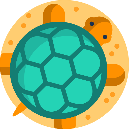 Черепаха Detailed Flat Circular Flat иконка