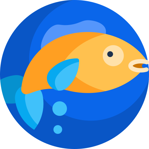Рыба Detailed Flat Circular Flat иконка