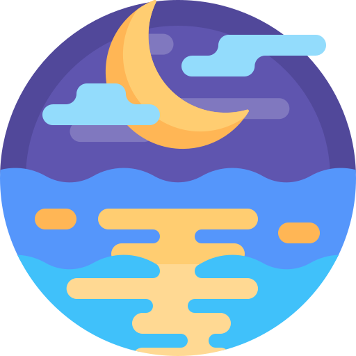 luna Detailed Flat Circular Flat icono