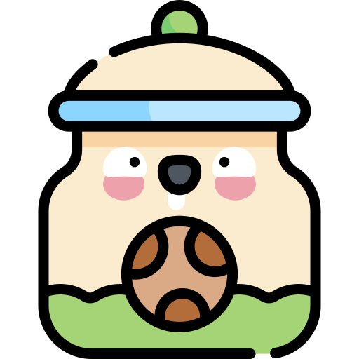 Cookie jar Kawaii Lineal color icon