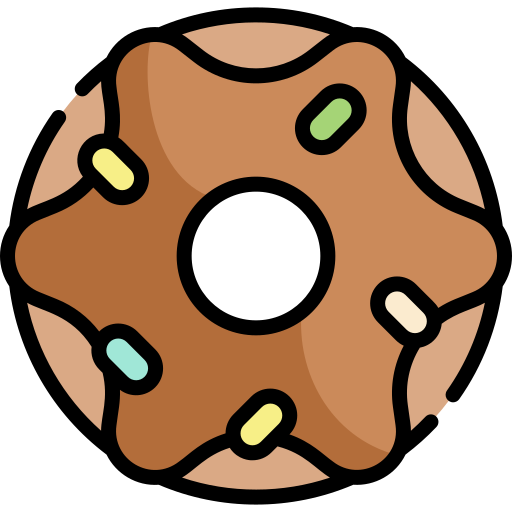 krapfen Kawaii Lineal color icon