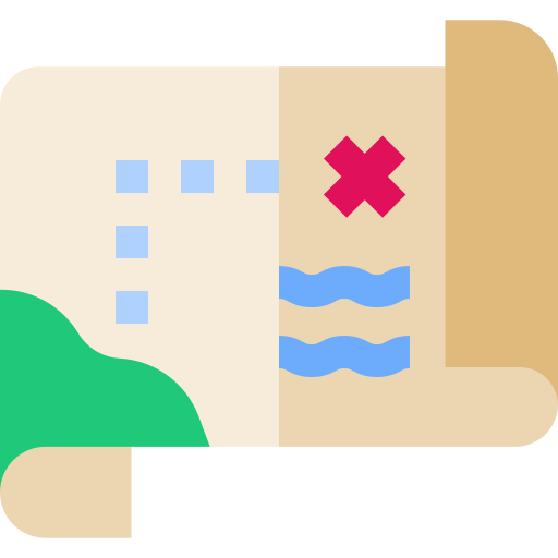 宝の地図 Basic Straight Flat icon