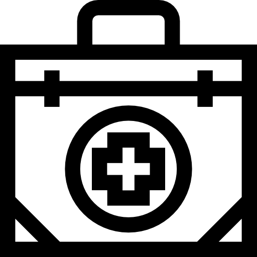 kit de primeros auxilios Basic Straight Lineal icono