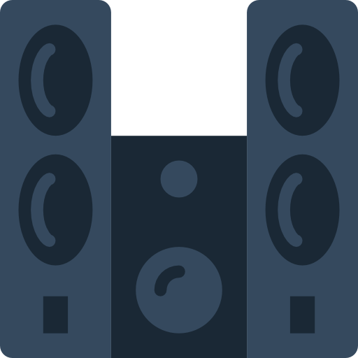 sistema de sonido Basic Miscellany Flat icono