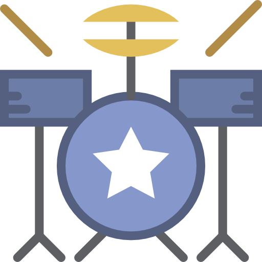 Drum set Basic Miscellany Flat icon