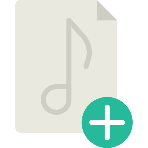 archivo de música Basic Miscellany Flat icono