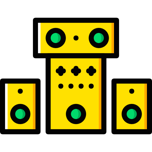 Sound system Basic Miscellany Yellow icon